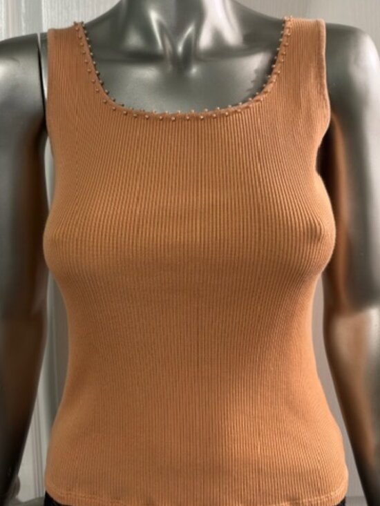 Sigrid Olsen Tops - Sigrid Olsen tank top with pearl-like beads
